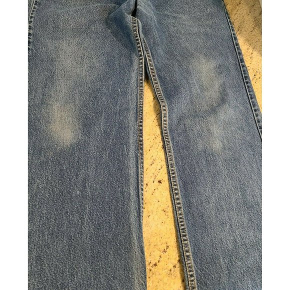 Levi’s 505 Vtg Jeans 35x34 Regular Fit Straight Leg Distressed High Rise Canada - Picture 6 of 12